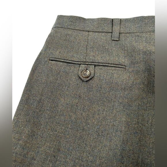 40x26 Vintage 100% Pure Wool Strathmore by Anderson Little Brown Dress Pants - Picture 8 of 10